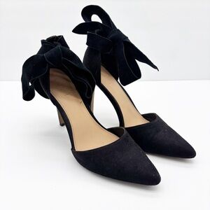 Loft Velvet Ankle Tie Heels